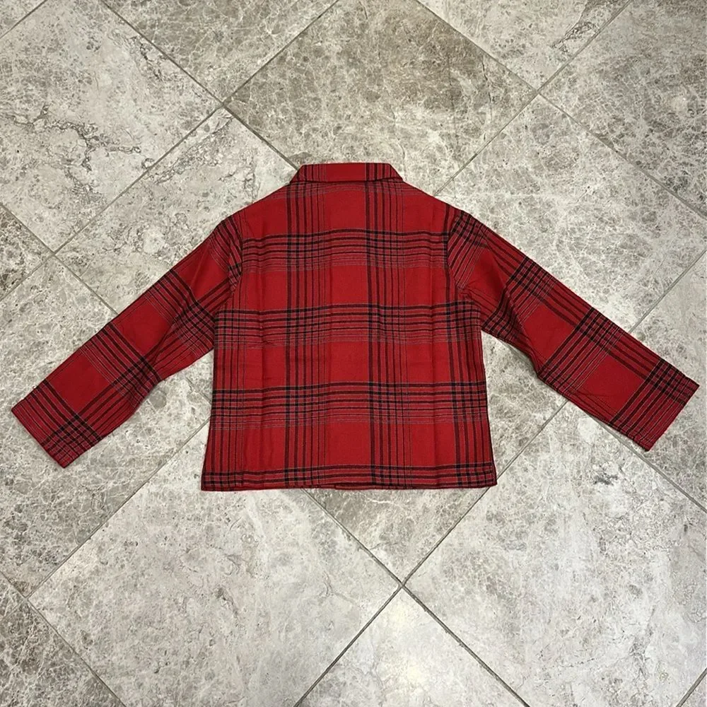 Lands End X Blake Shelton Plaid Flannel Pajama Set Boys Size 4 NEW